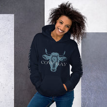 Load image into Gallery viewer, No Bull Cow Bay Hoodie-printed sleeves