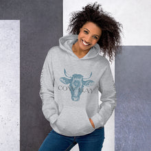 Load image into Gallery viewer, No Bull Cow Bay Hoodie-printed sleeves